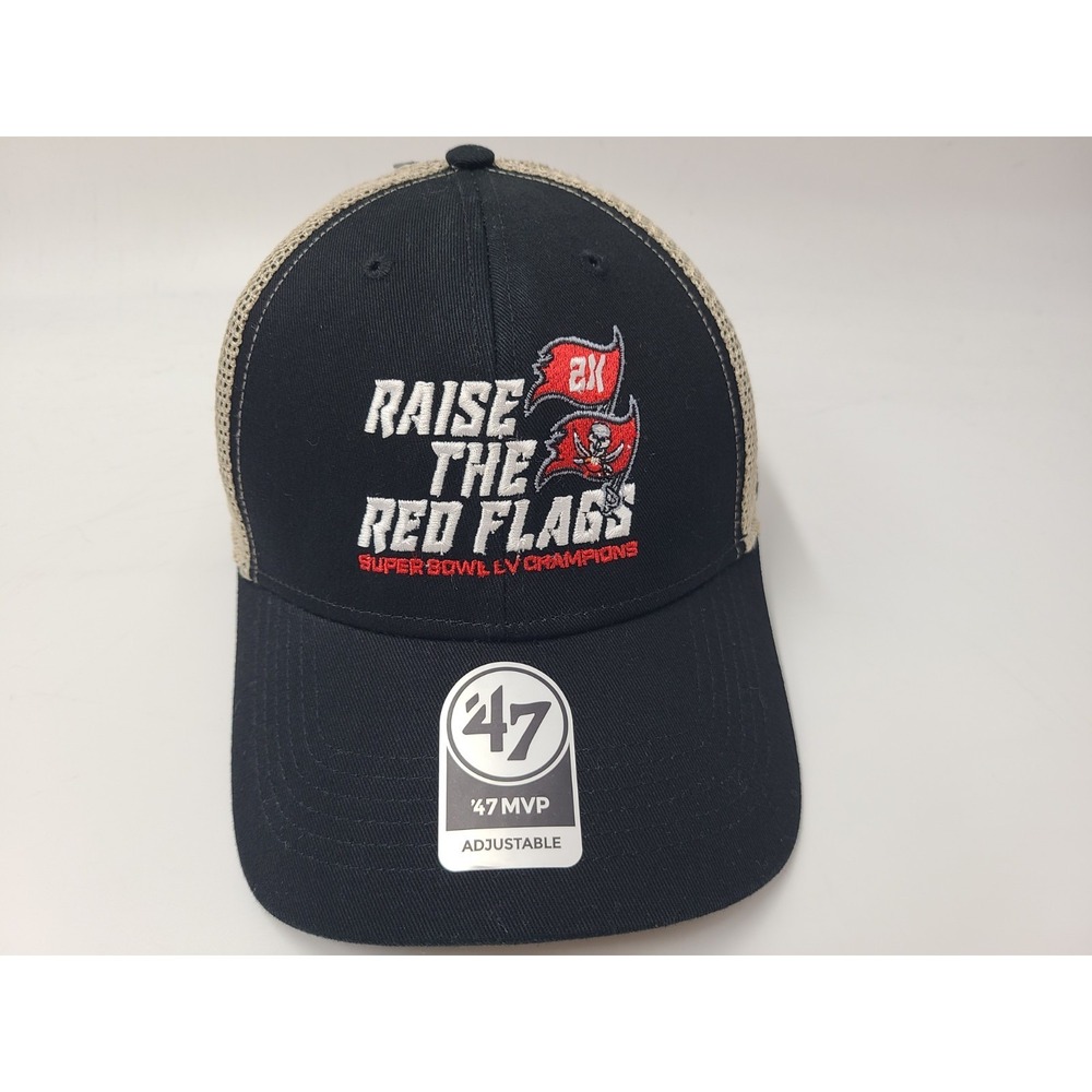 Tampa Bay Buccaneers Super Bowl LV Champions 47 Brand Mesh Snapback Hat Cap